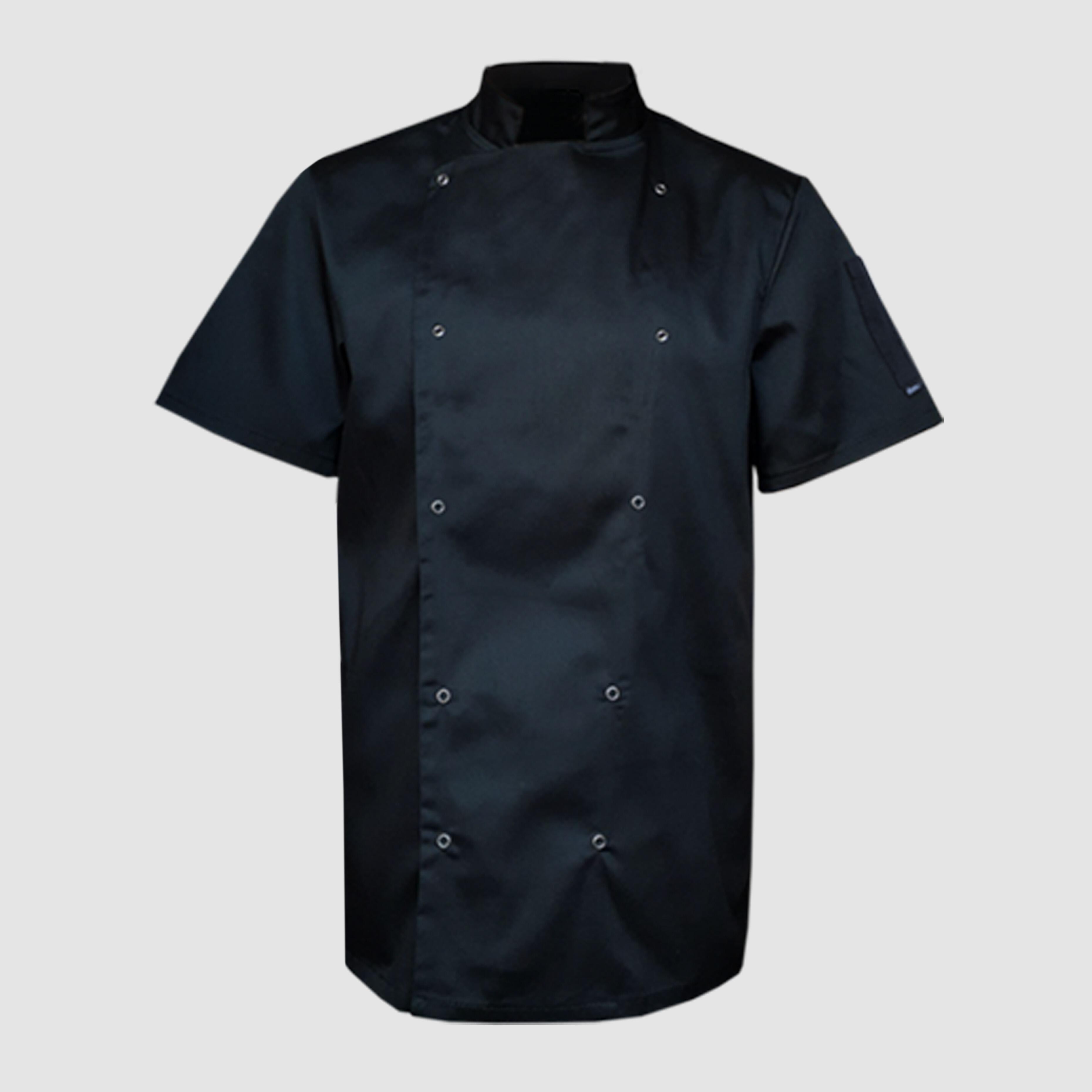Nibano Short Sleeve Chef Jacket Black