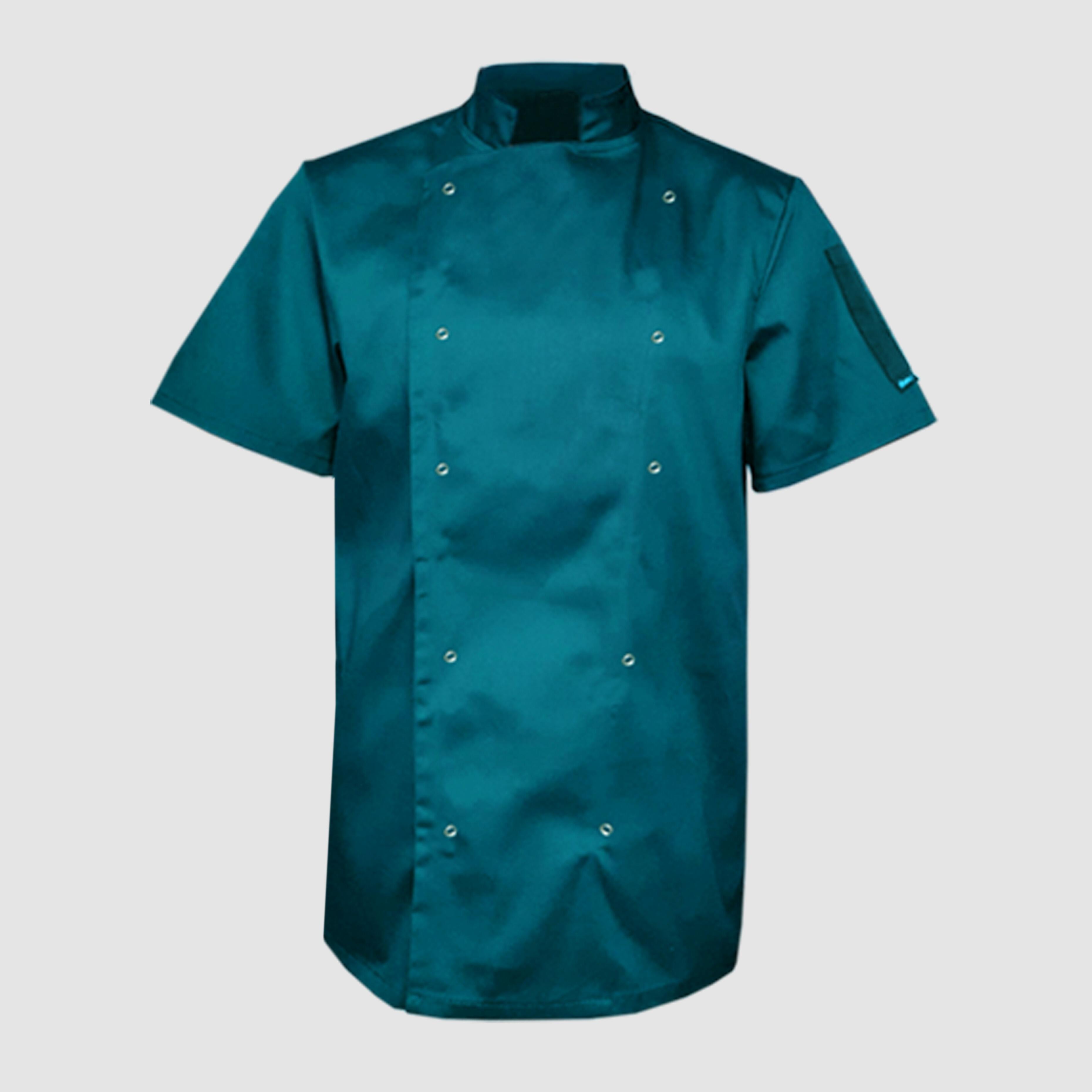 Nibano Short Sleeve Chef's Jacket Teal