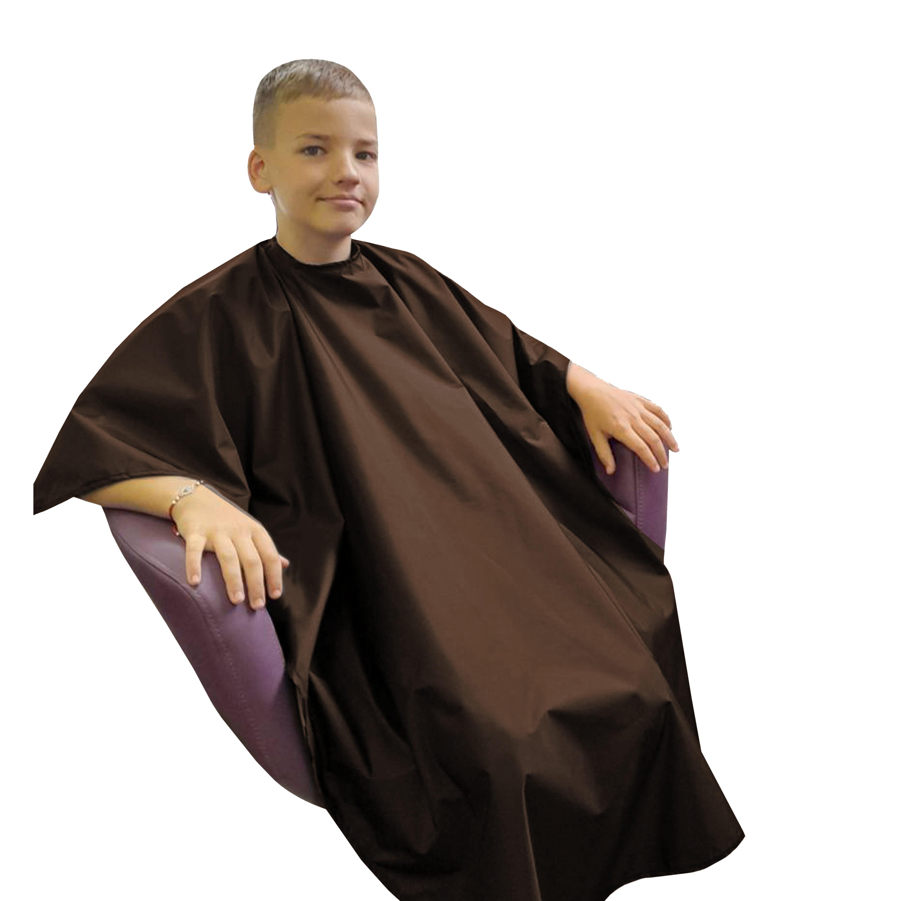Personalised Kids Hairdressing gown  Brown