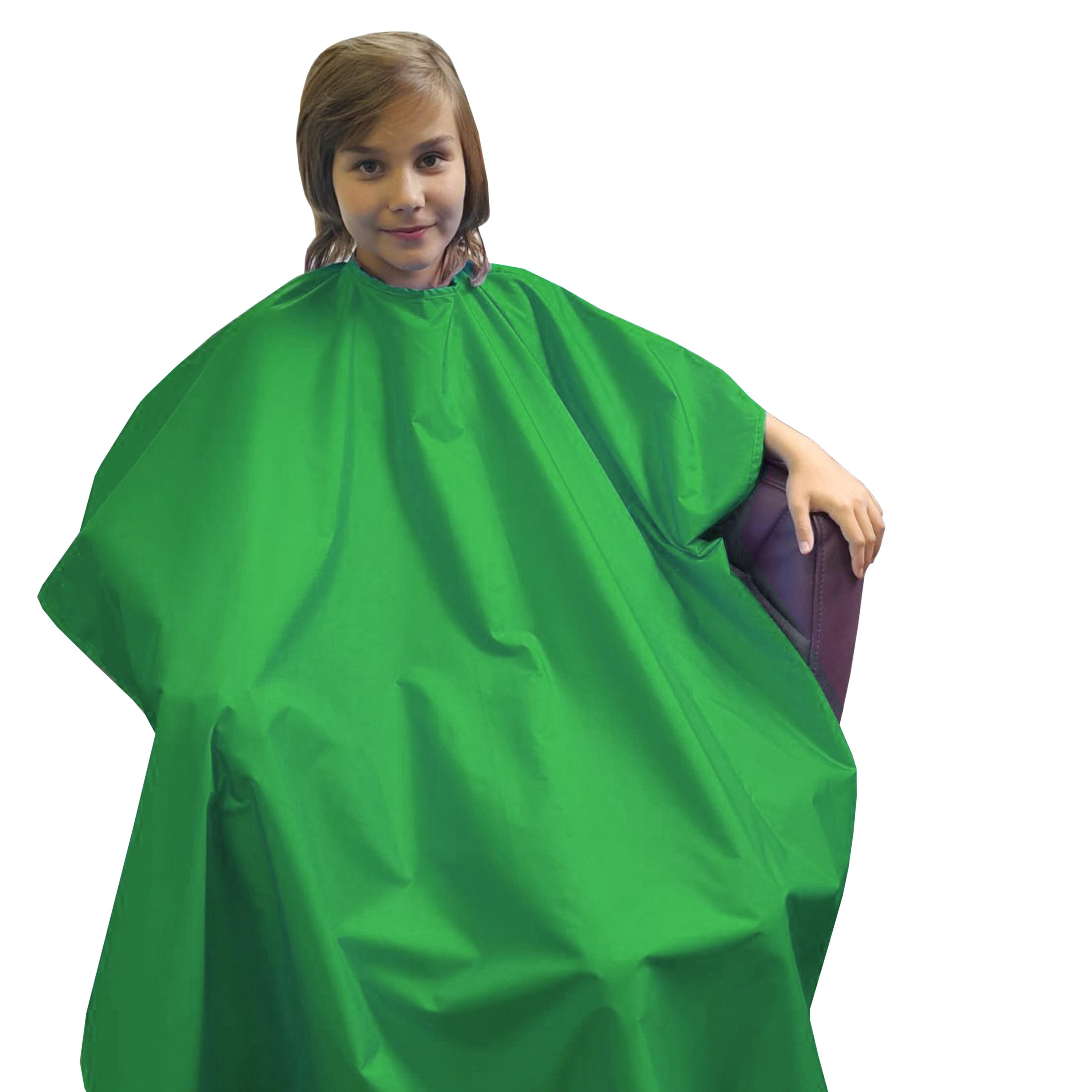 Kids Hair cutting gown Kelly Green