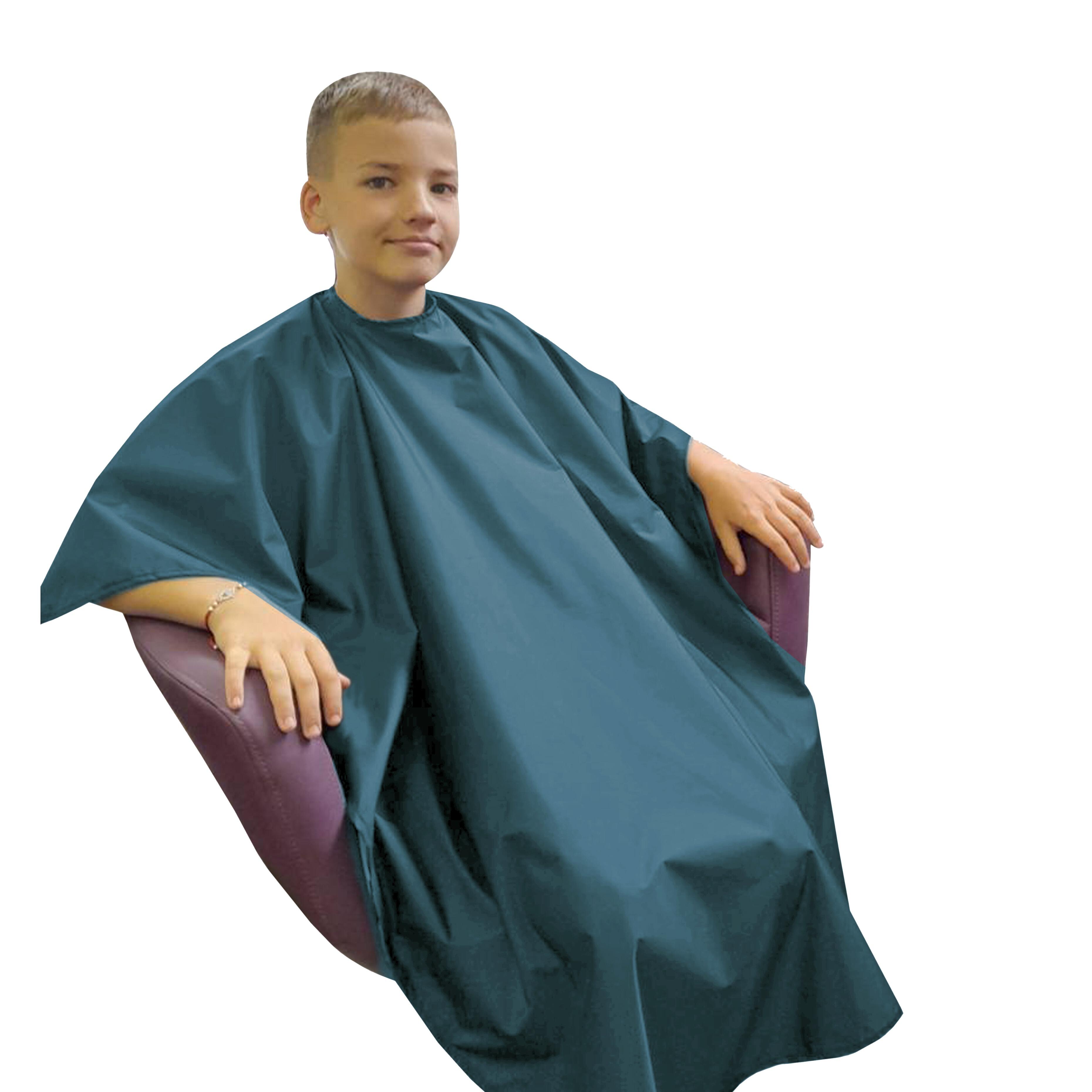 Personalised Kids Hairdressing gown Steel Blue