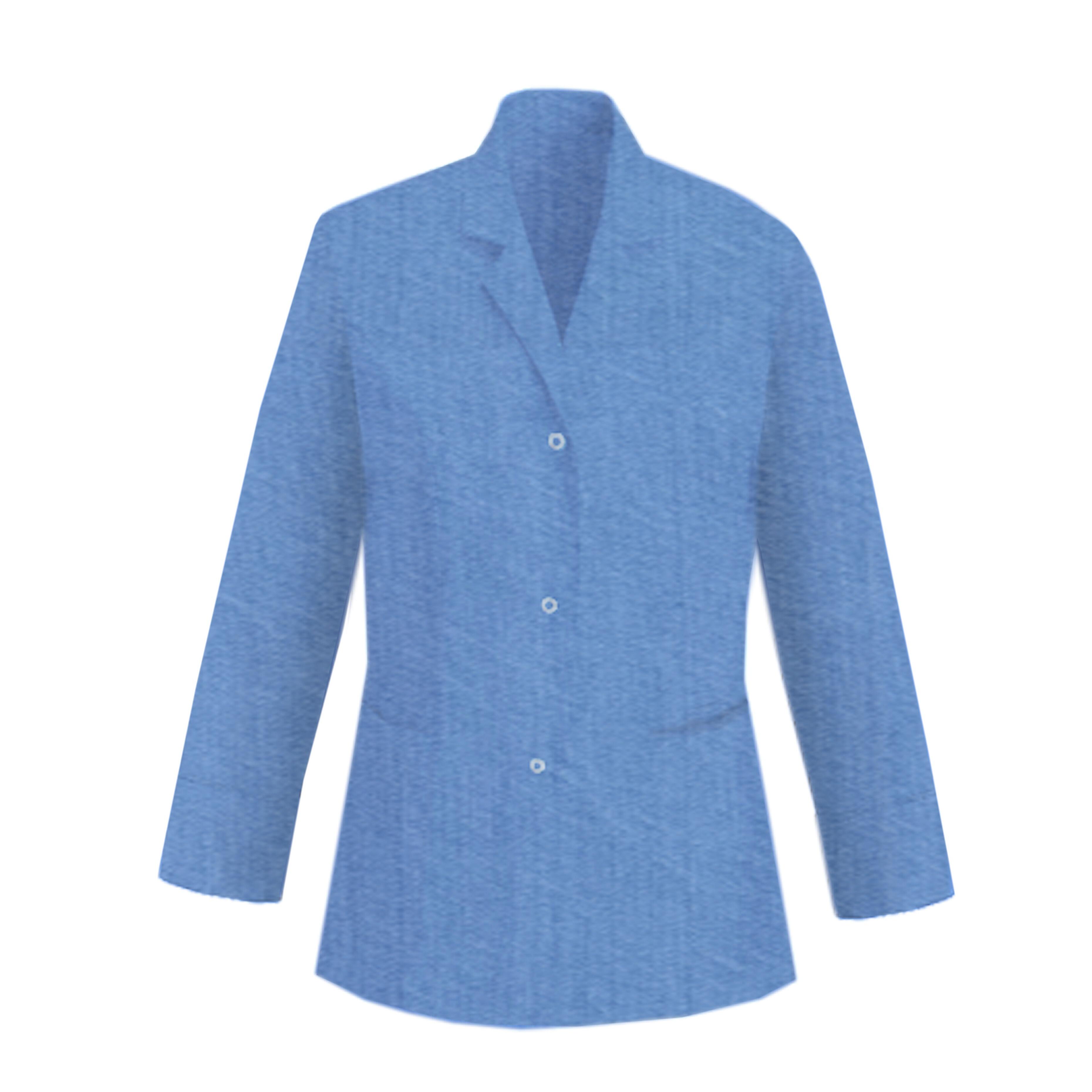 Denim Blue Women's Long Sleeve Healthcare Tunic