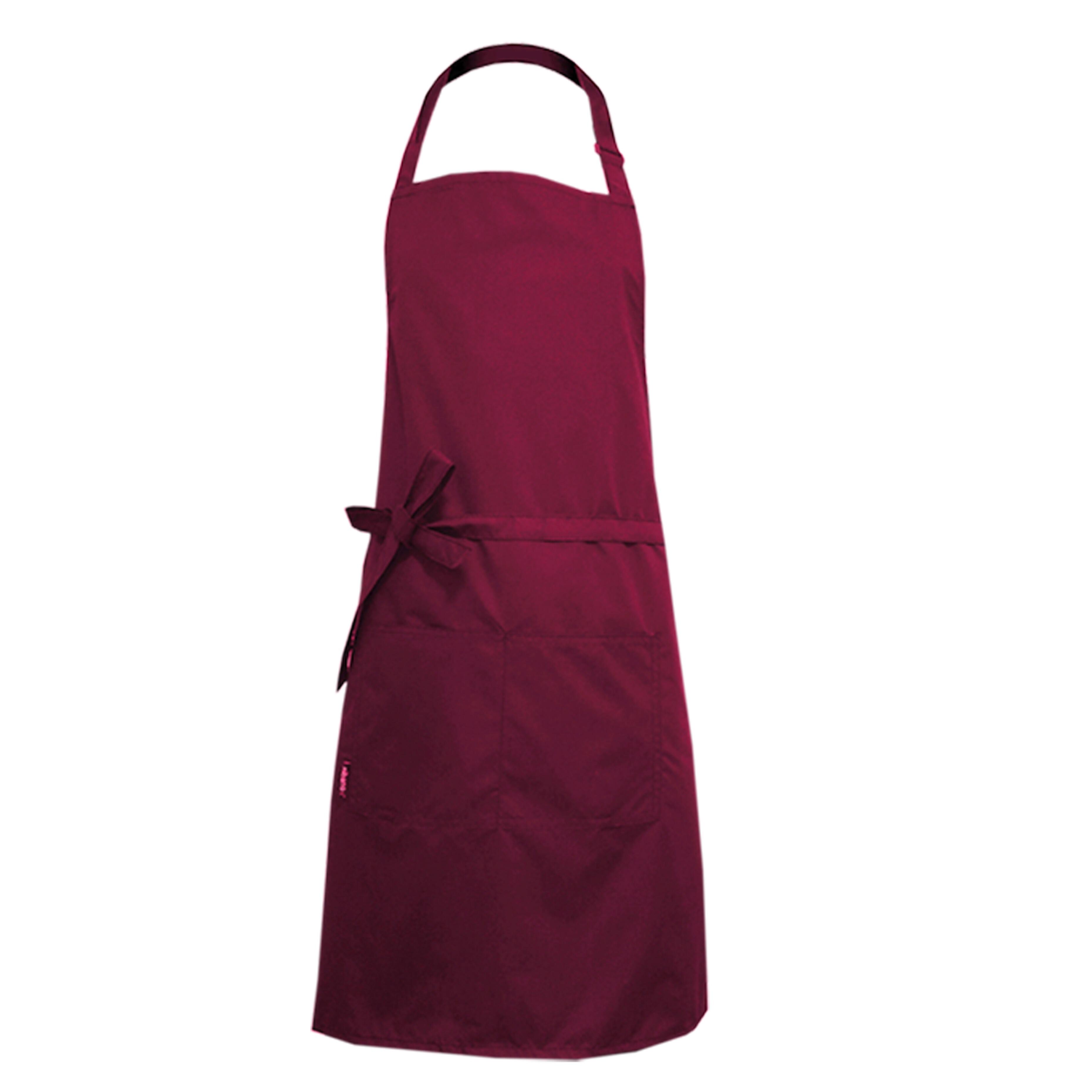 Grooming apron burgundy with logo