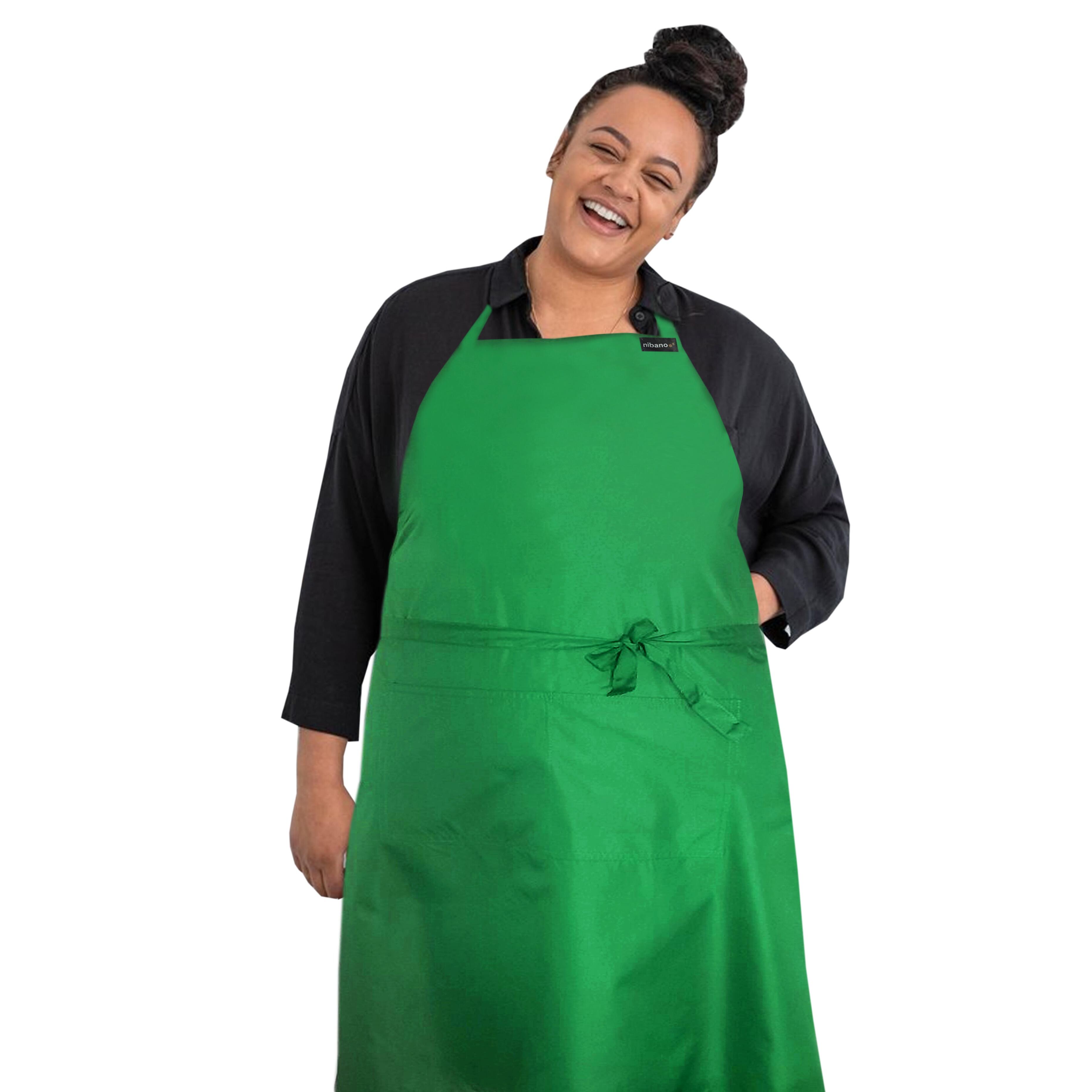 Waterproof Plus Size Apron Kelly Green