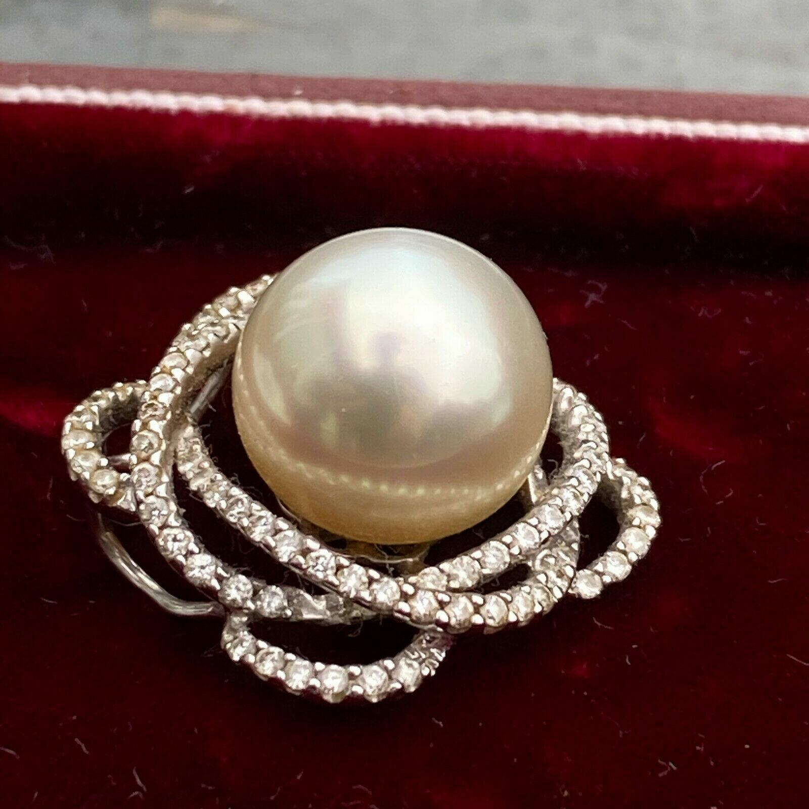 Exquisite Southsea Pearl and Diamond Pendant - H | 0.76cts Total Carat ...