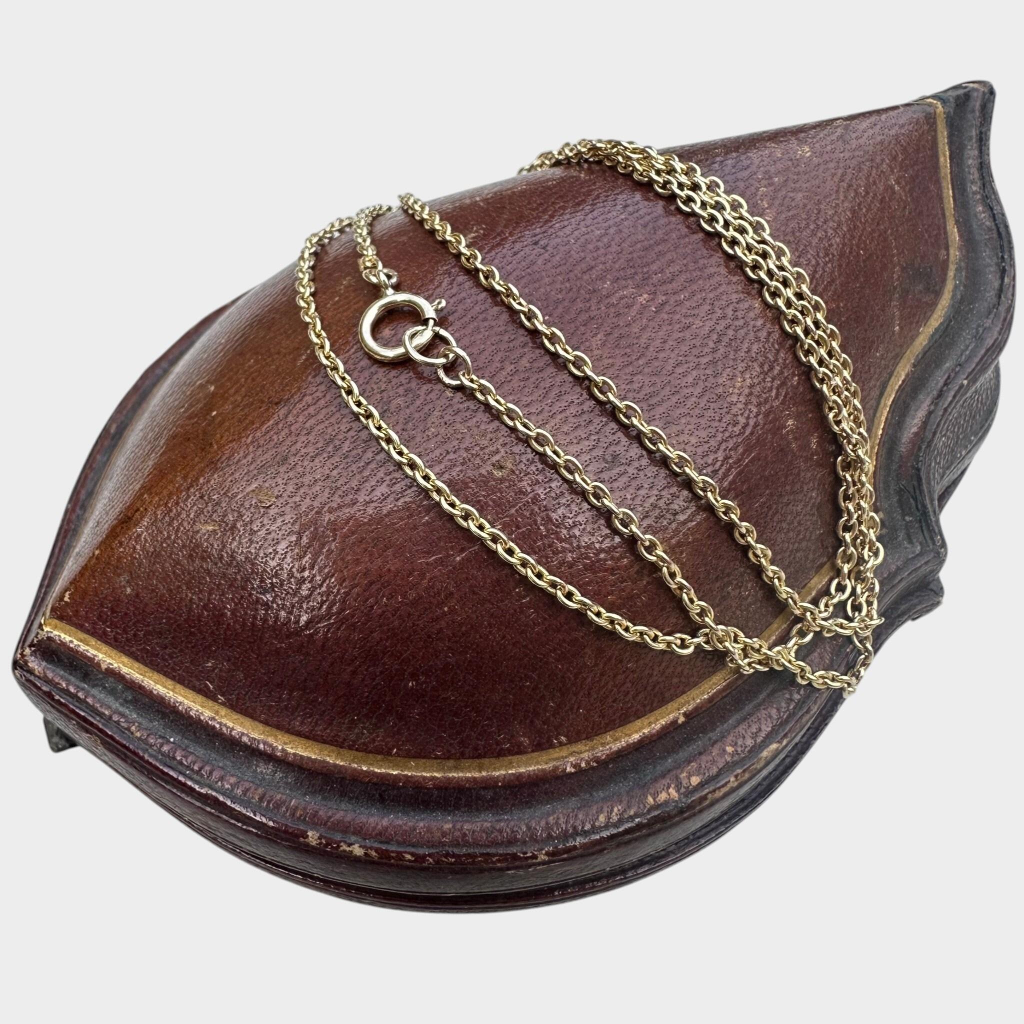 Antique  20 inch Gold Rolo Link Chain