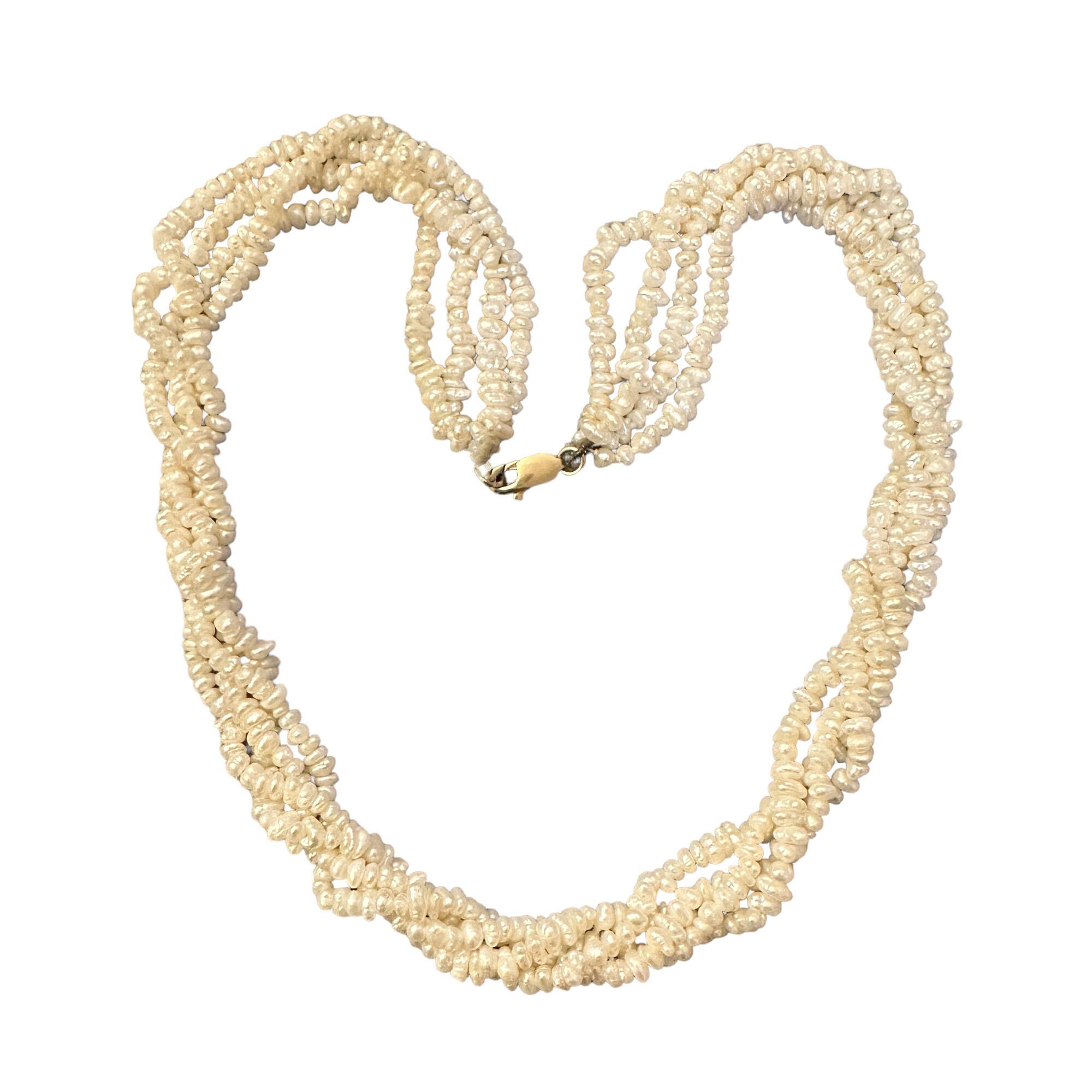 Natural Pearl Necklace | Natural Pearl Jewelry | Woven Rope Necklaces -  Natural Pearl - Aliexpress