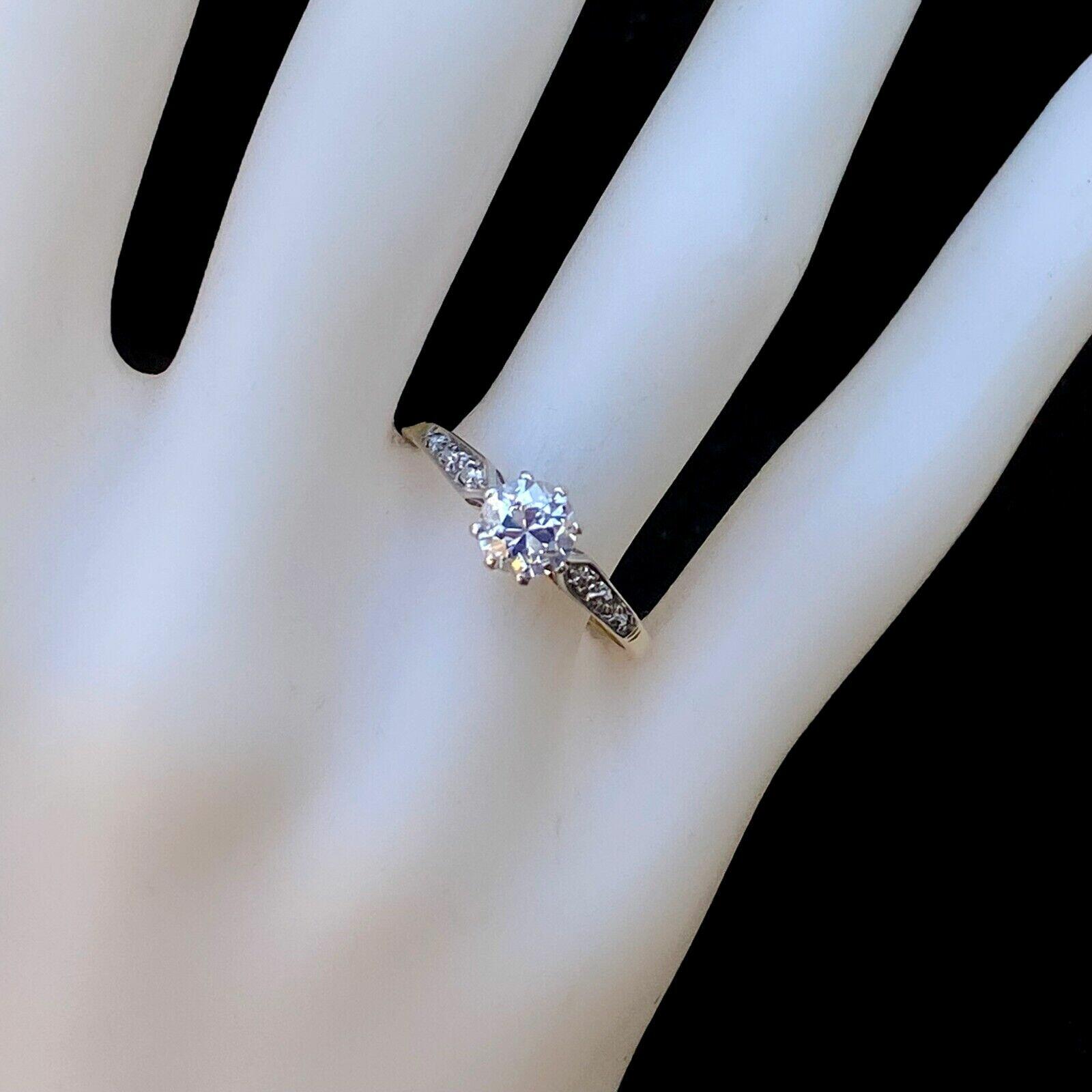 Vintage Art Deco Diamond Engagement Ring, 0.80ct, Size N, 18ct Gold & Platinum