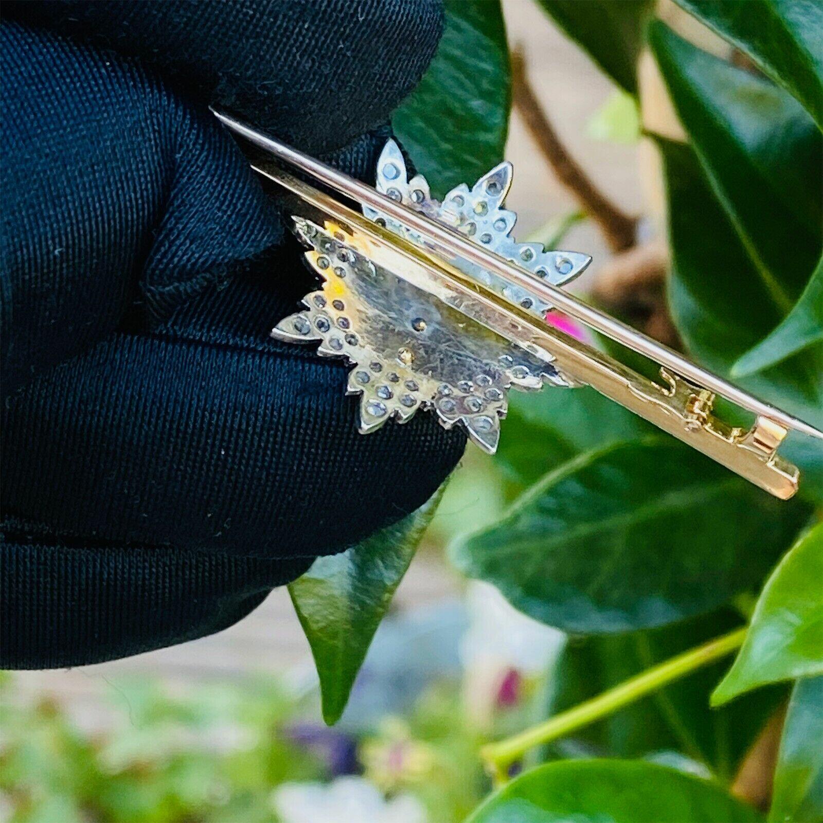 Sunburst brooch sale