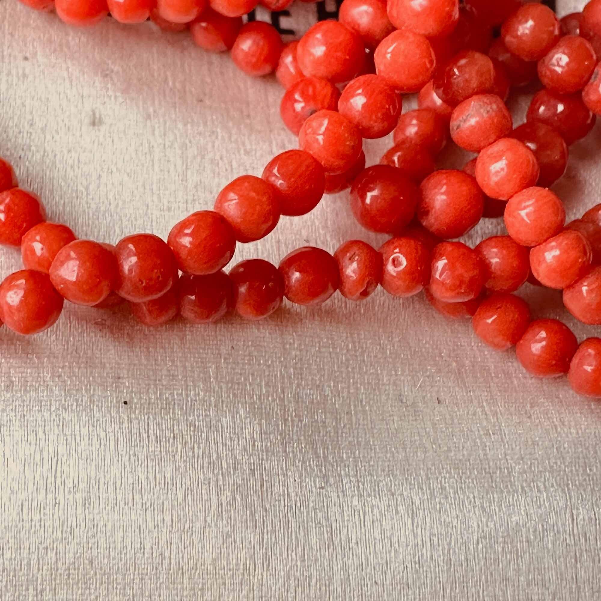 Victorian coral necklace discount