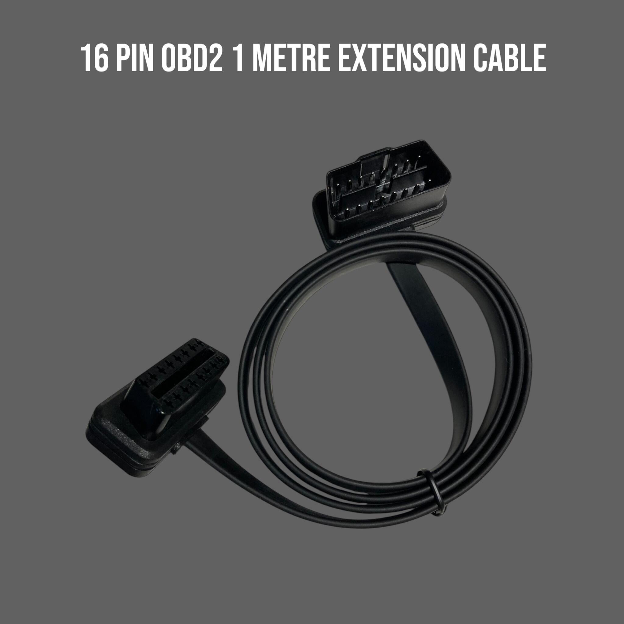 OBD2 16 Pin Extension Cable 1 Metre