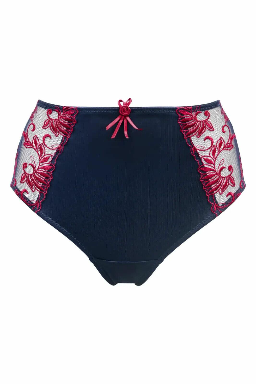 Pour Moi Imogen Rose Navy/Raspberry Brief Cut Out Front