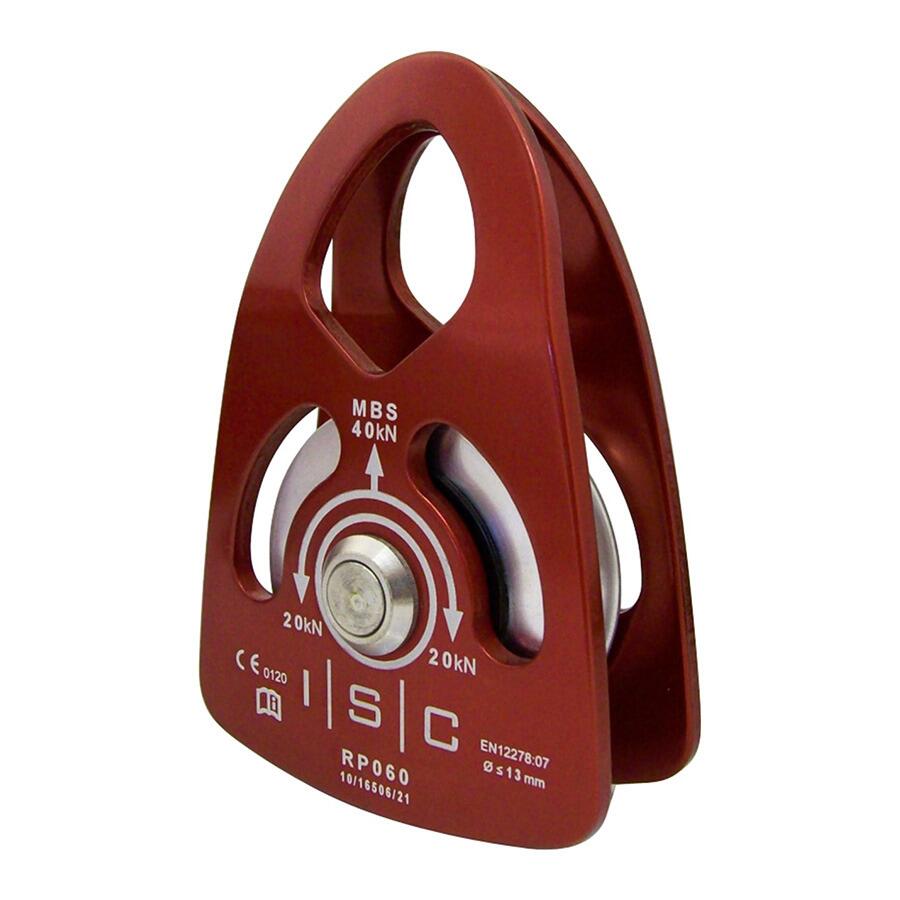ISC 13mm Small Single Prusik Pulley Aluminium Red