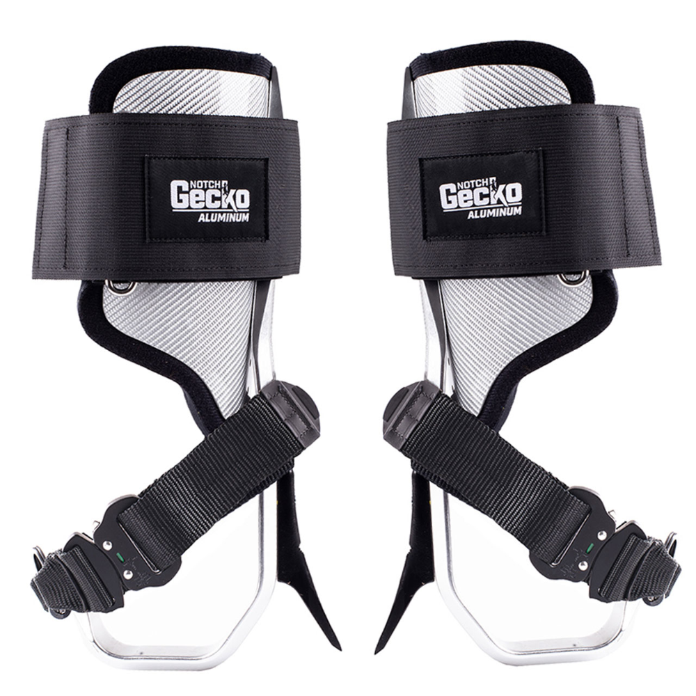 Notch Gecko Aluminum 2.0 Climbing Spurs / Spikes - Pole Gaffs
