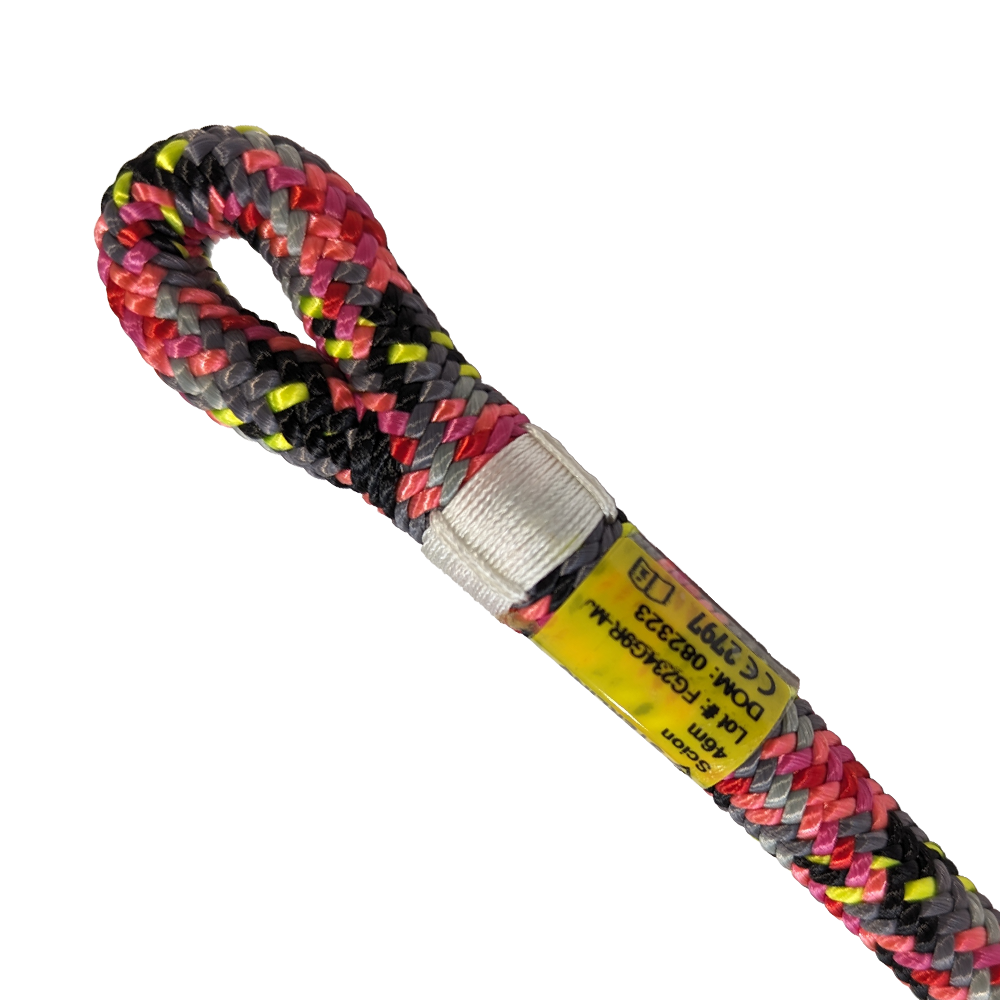 Sterling Scion 11.5mm Spliced Eye Climbing Rope - Pink / Grey 46m