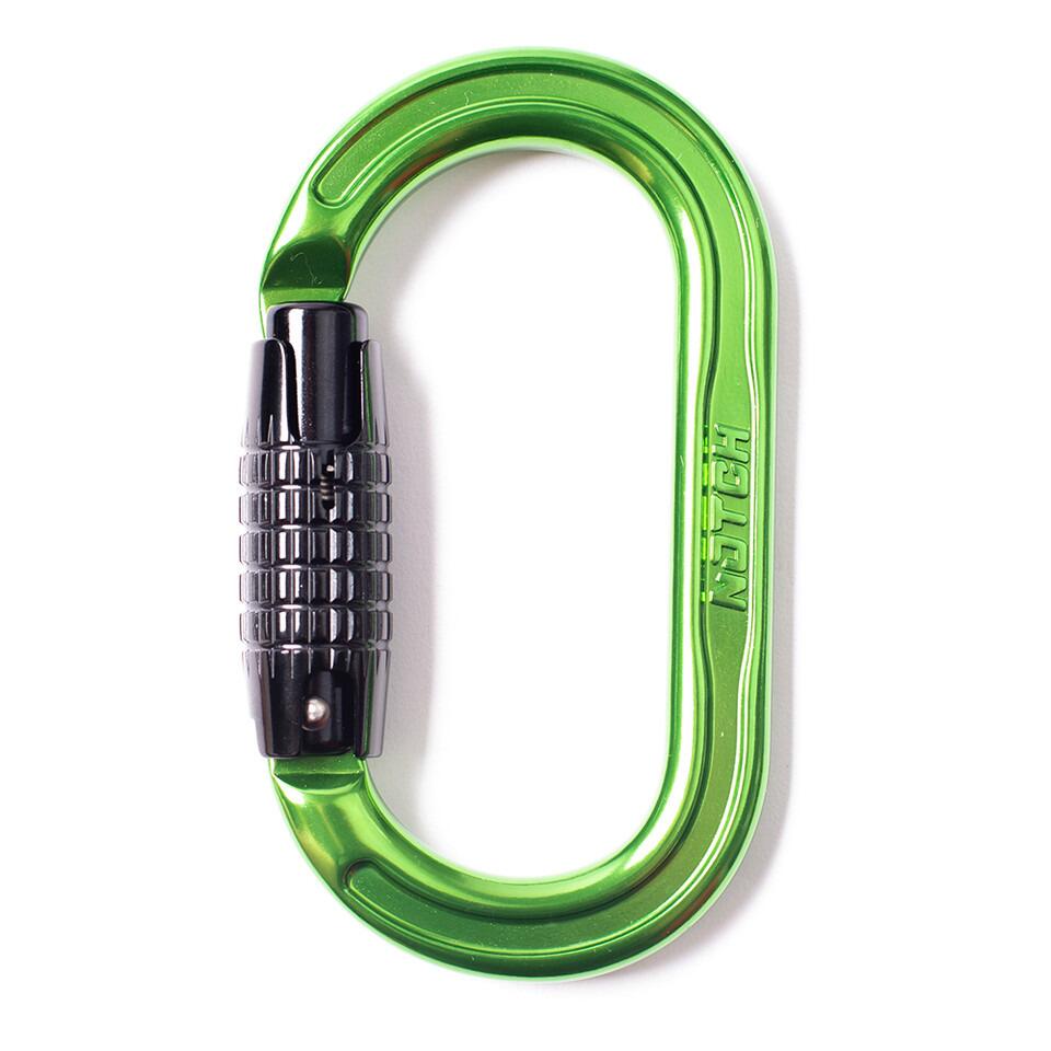 Notch Absolute Oval Karabiner - 3-Way Action - Aluminium