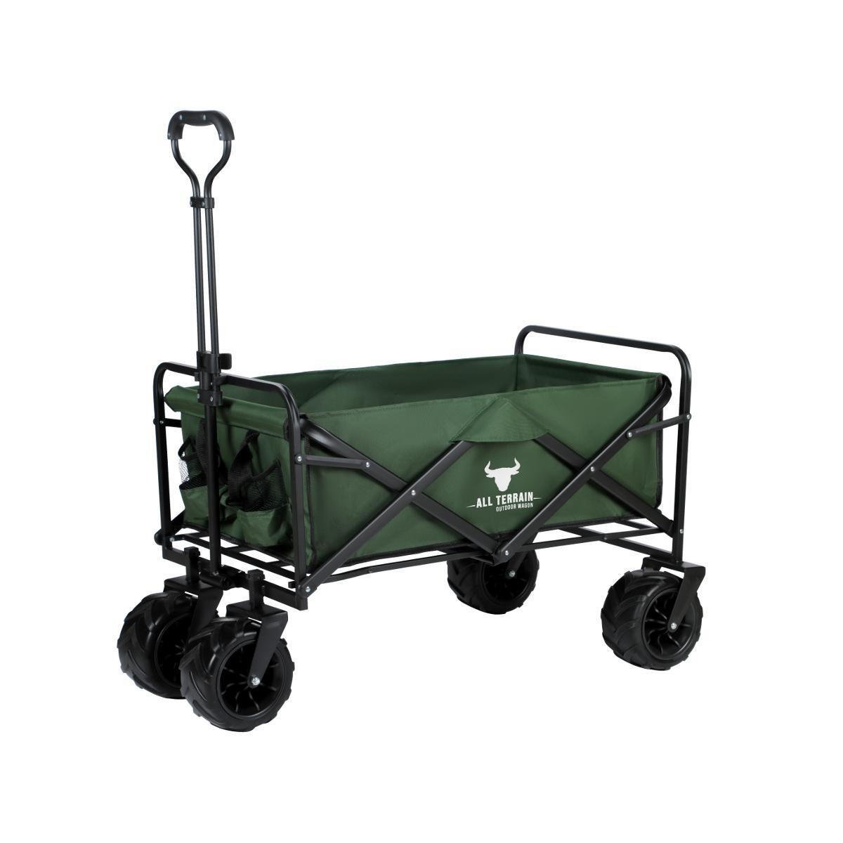 Bull All Terrain Folding Outdoor Wagon Trolley – Green