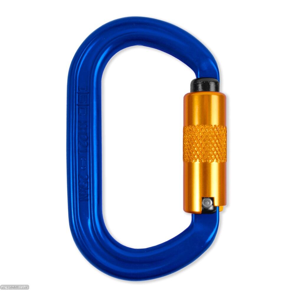 Stein Offset Oval Karabiner - 3-Way Action - Aluminium