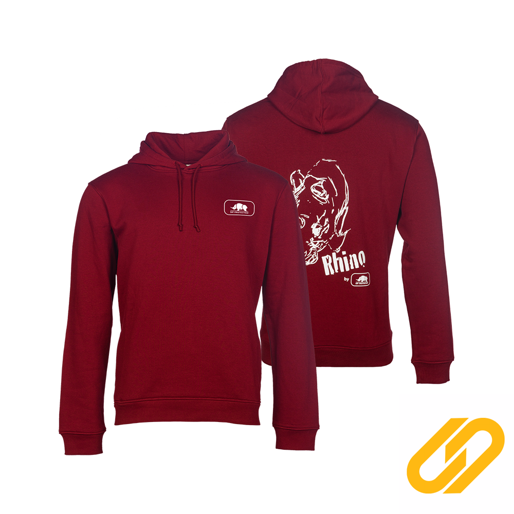 SIP Protection Rhino Organic Hoodie - Burgundy