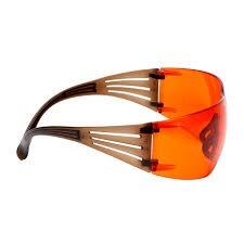 3M Anti-Mist UV Safety Glasses, Polycarbonate, Orange Lens