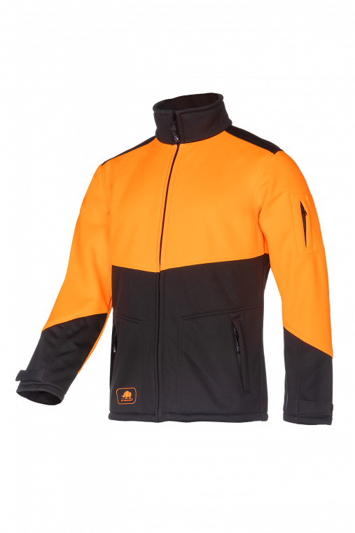 SIP Protection Tibet Softshell Jacket - Orange/Black