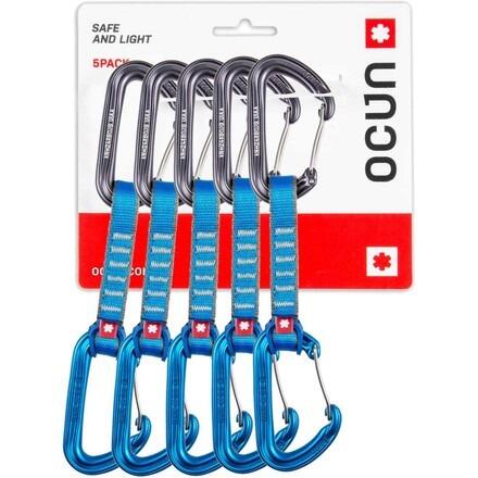 Ocun Hawk QD Wire PA - 16mm - 5 pack - 10cm - Blue