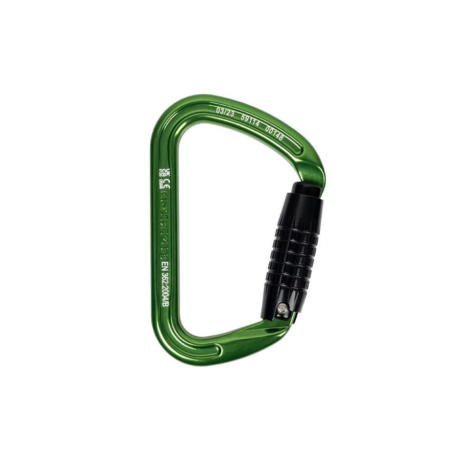 Notch D Karabiner - 3-Way Action - Aluminium