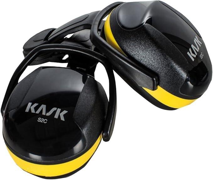 Kask Helmet Mount Ear Defenders - Yellow