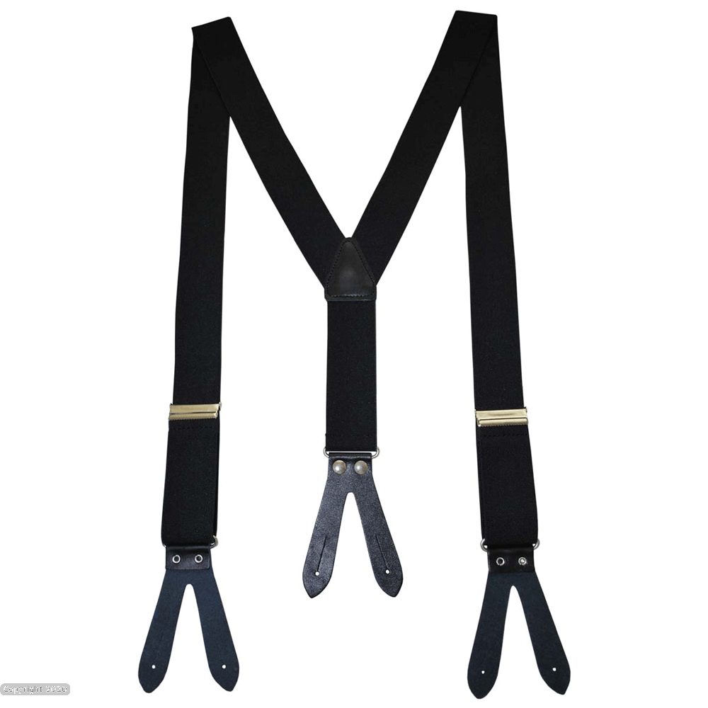 Stein Button Braces - Black