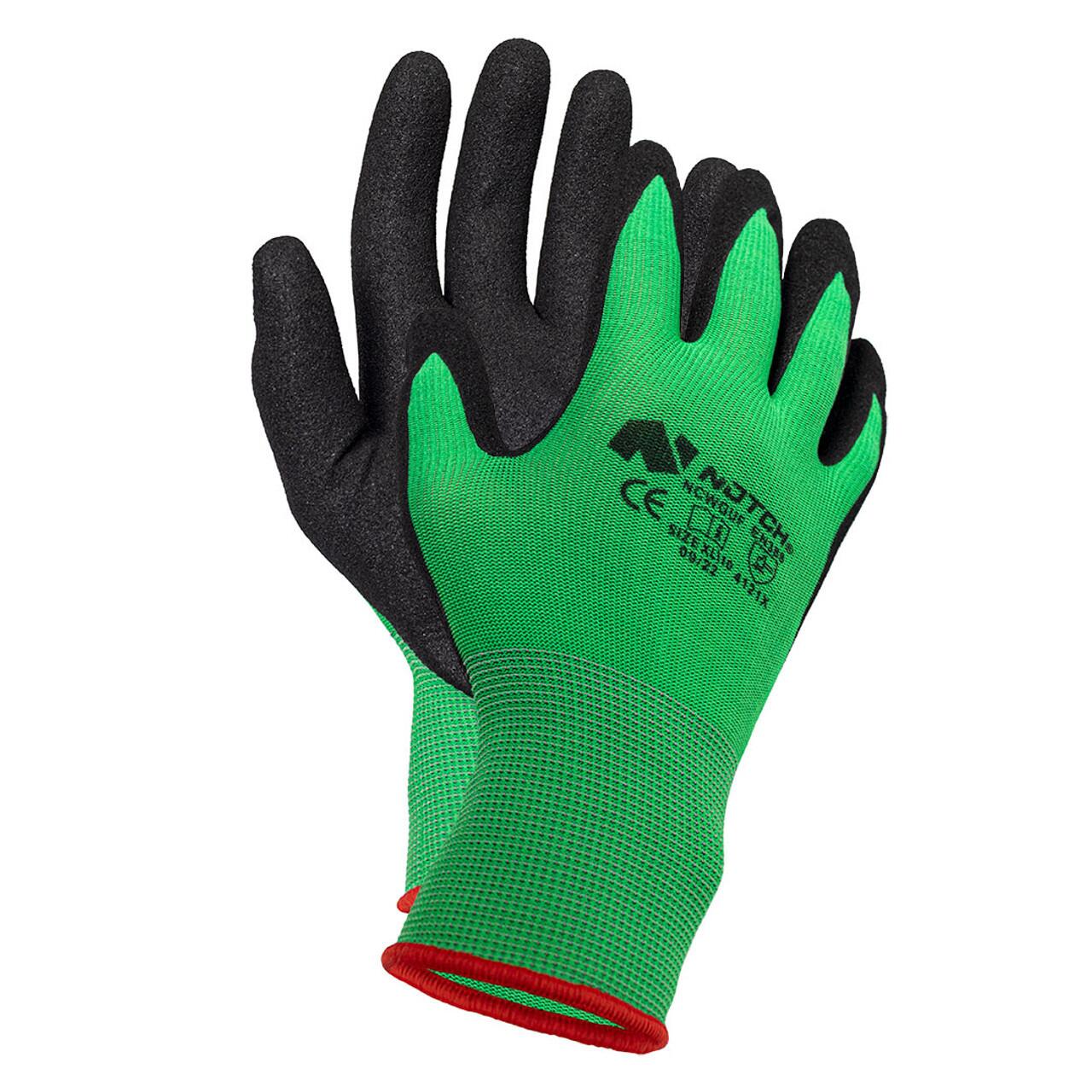 Notch Canopy Work Gloves Green - Large