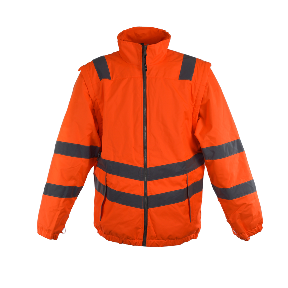 Sioen High Vis 4 in 1 Waterproof Jacket - Large