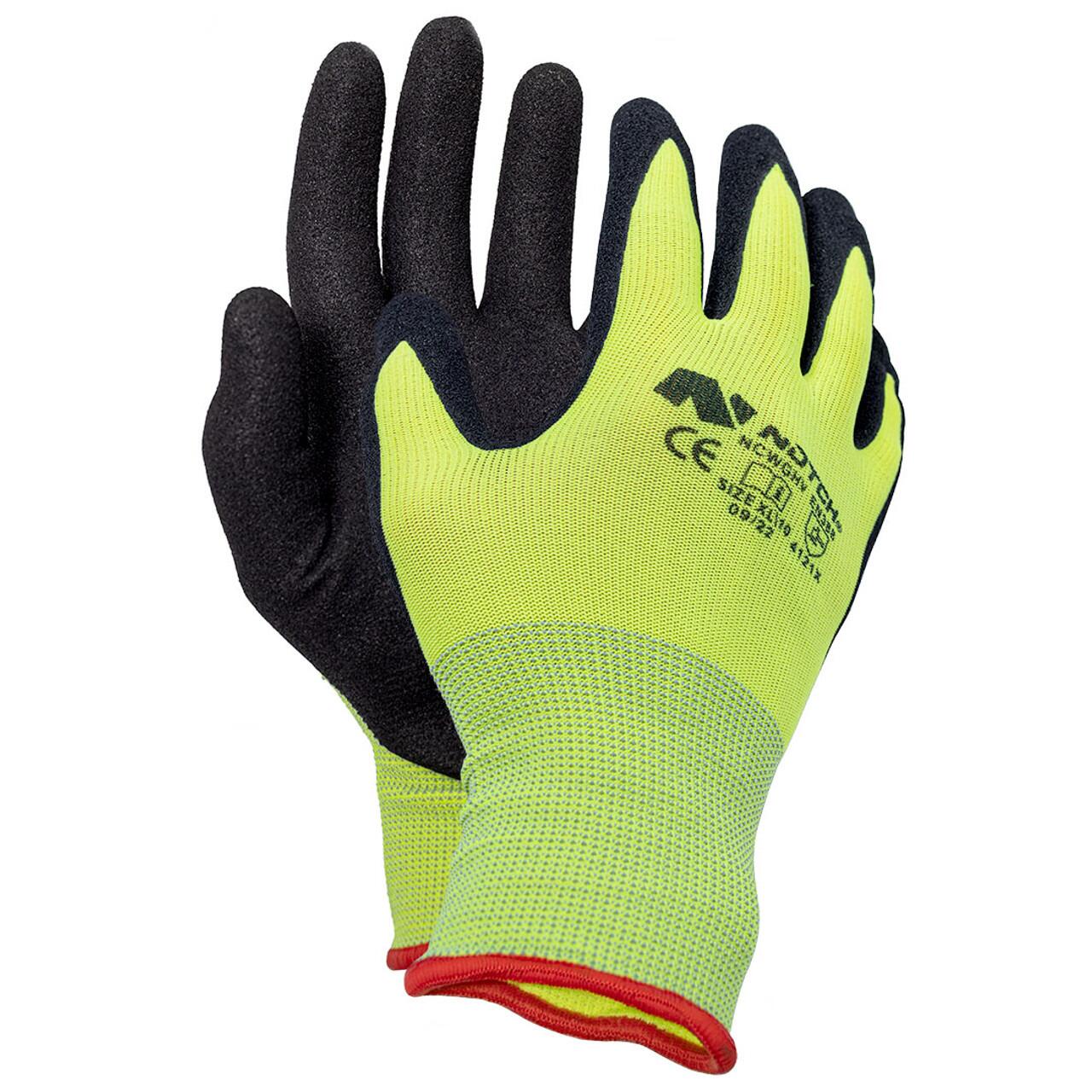 Notch Canopy Work Gloves Hi-Viz Yellow - Small