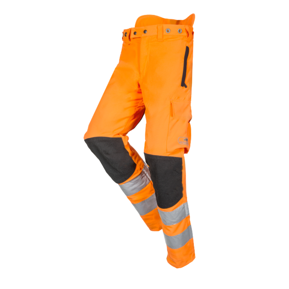 SIP Protection Hi Viz Orange Chainsaw Trousers Regular Fit (Type "C") - Large Long Leg