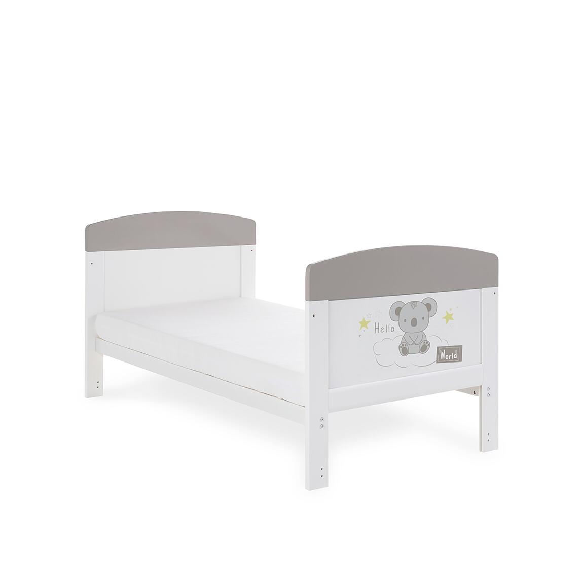 OBaby Grace Inspire Hello World Koala Cot Bed toddler