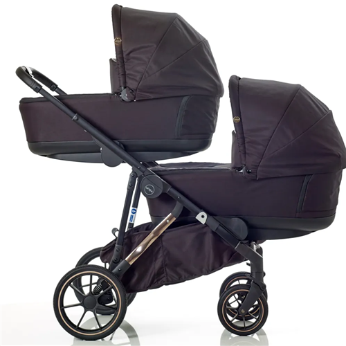 Mee go Uno Twin Pram Package Dusty Rose