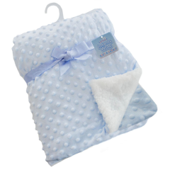 Baby Super Soft Bubble Blanket in Blue