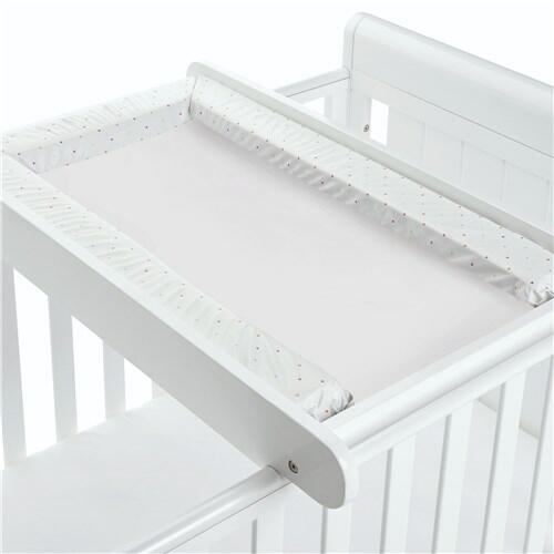 BabyMore Cot bed Top Changer with Towel Rail - White