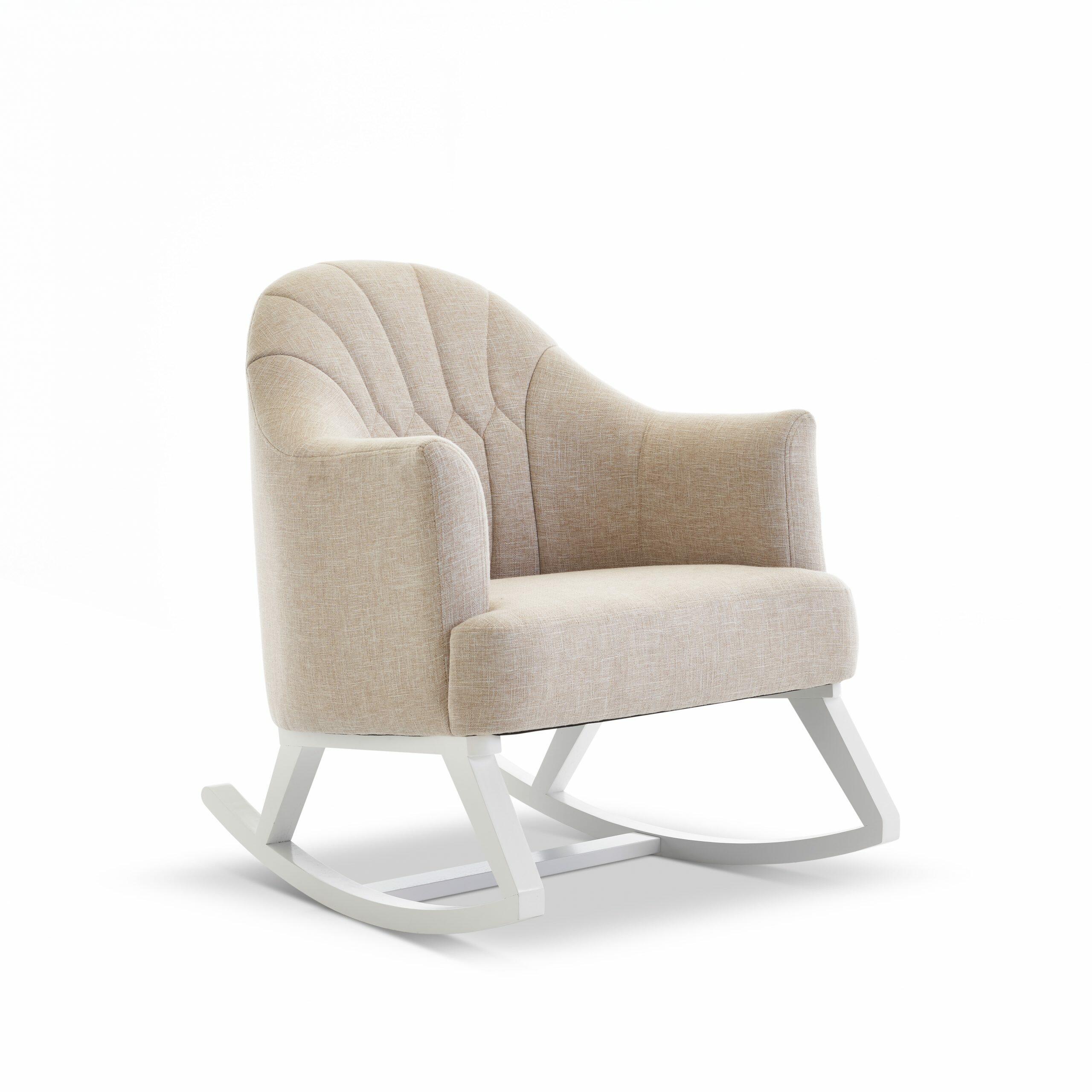 OBaby Round Back Nursery Rocking Chair in Oatmeal