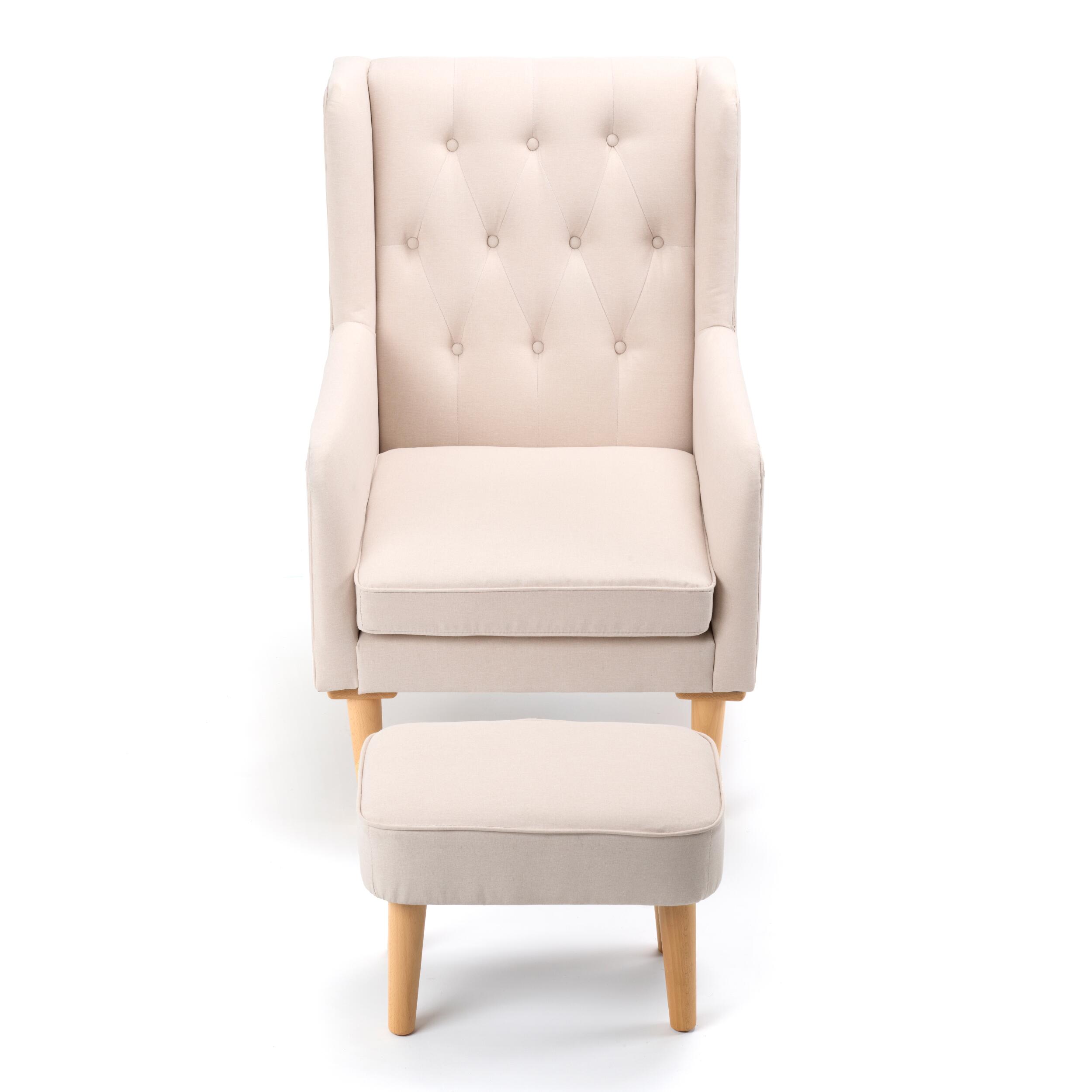 Babymore Lux Cream Nursery Chair