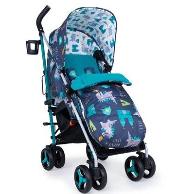 Stroller with cheap footmuff and raincover
