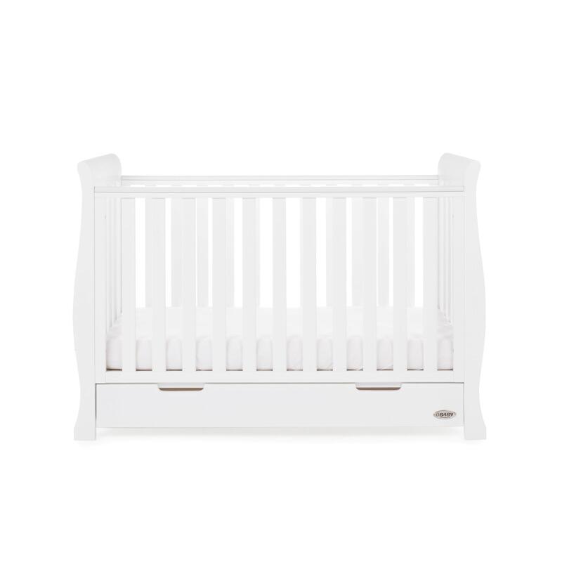 OBaby Stamford Mini Sleigh Cot Bed - side view