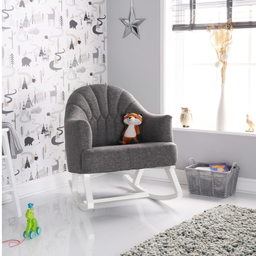 Gray rocking sales chair nursery