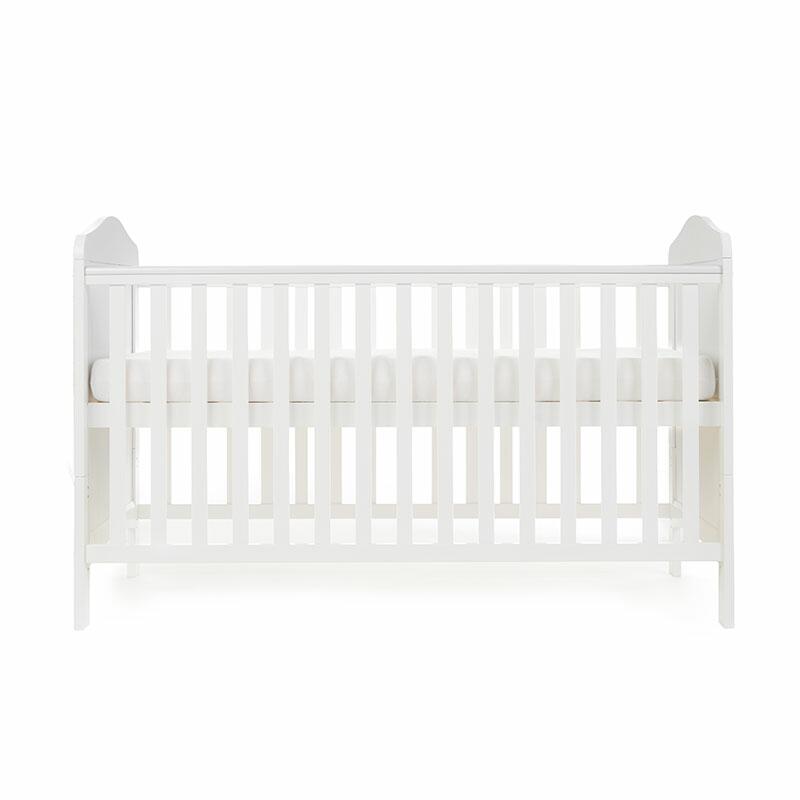 OBaby Whitby Country White Cot Bed