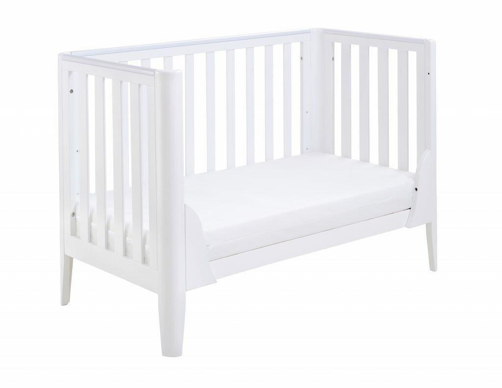 cheap white cot bed