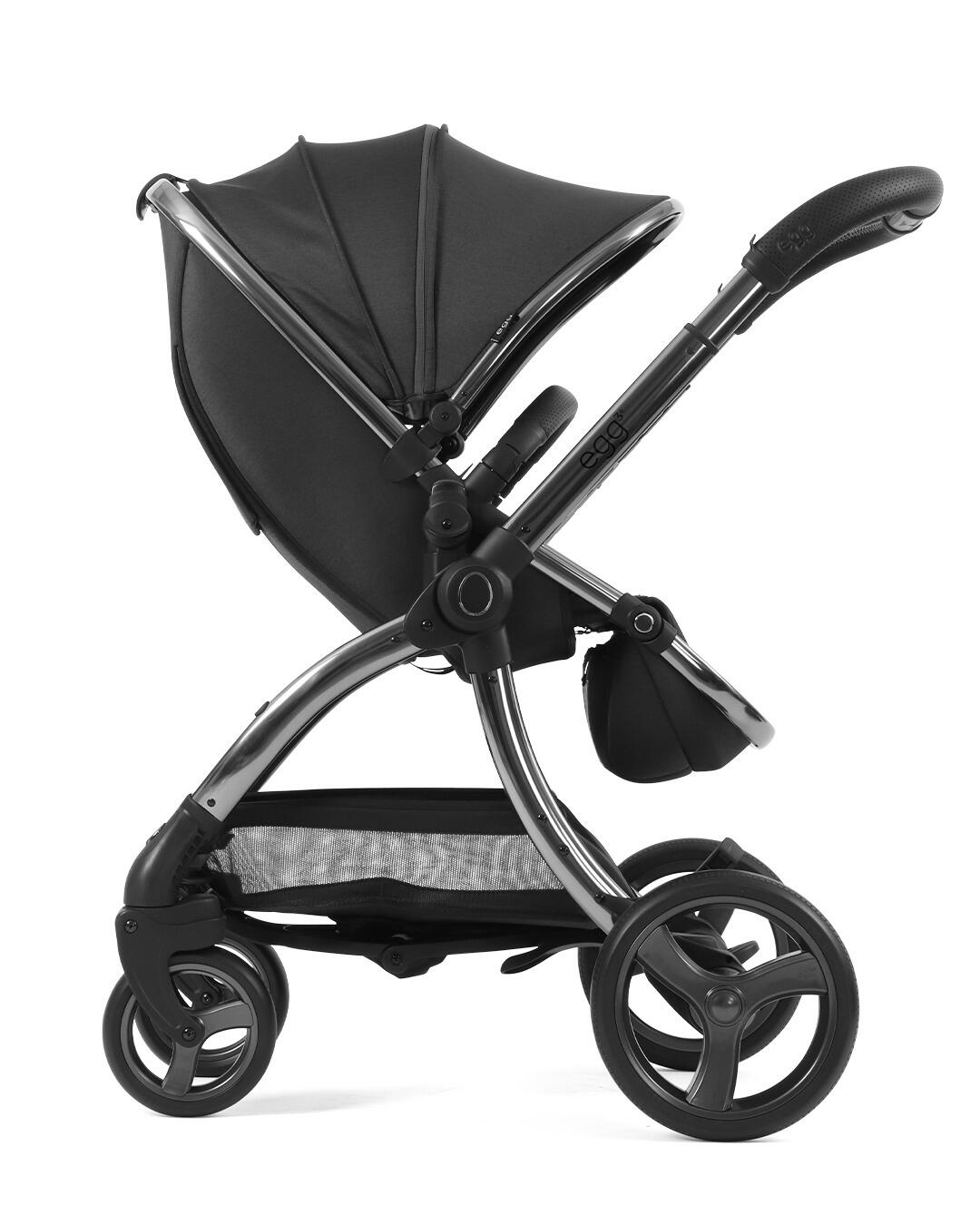 Just black egg store pram