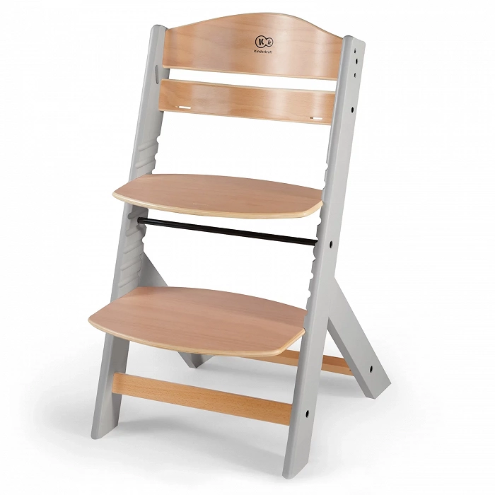 wooden grey highchair