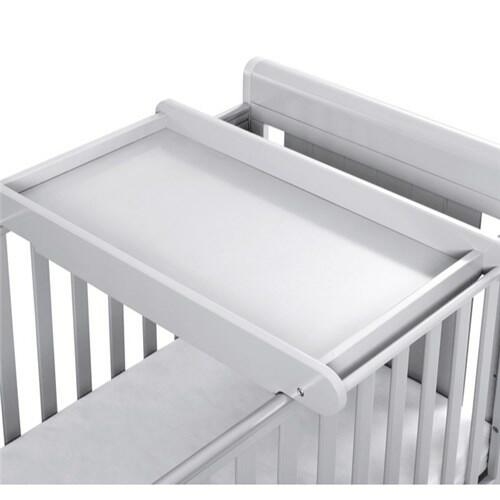 Elevate Nursery Convenience BabyMore Grey Cot Bed Top Changer