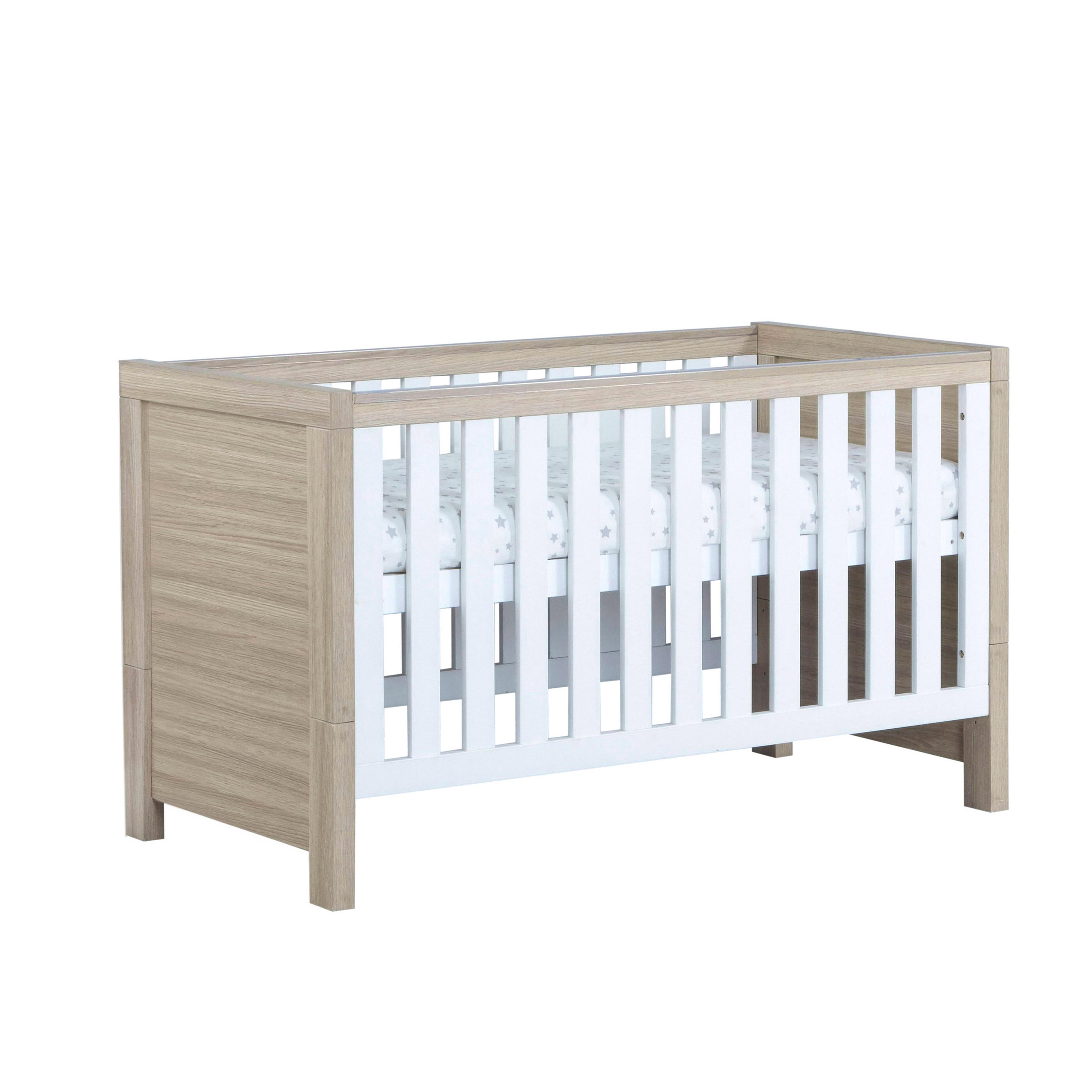 White Oak Cot Bed with Drawer