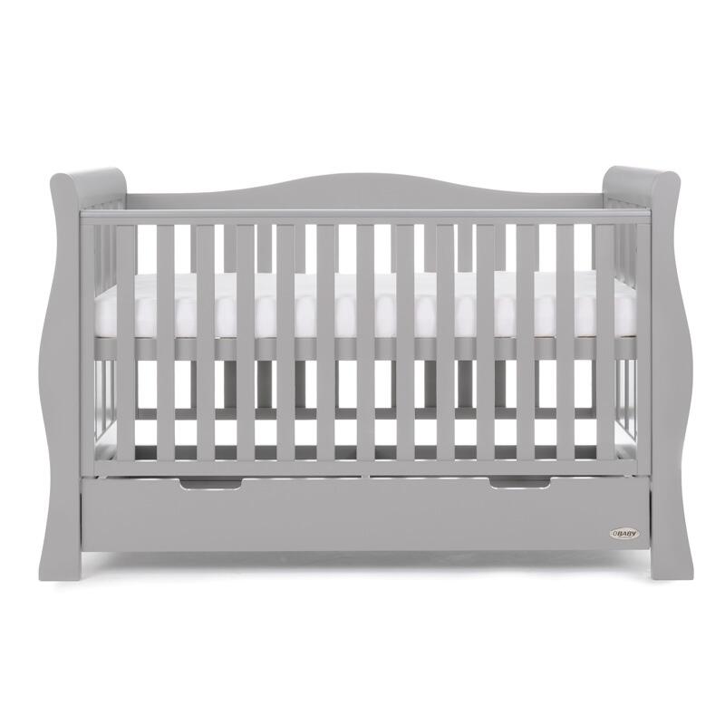 Grey Sleigh cot bed