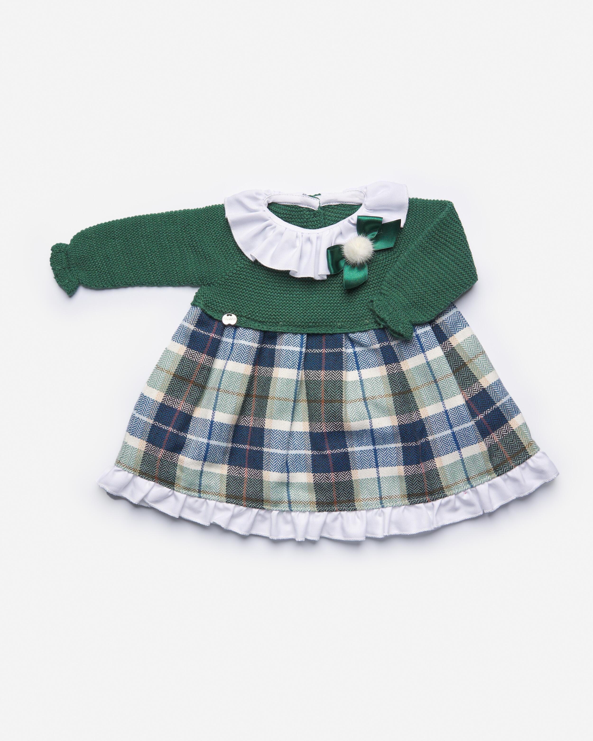 Juliana Baby Girls Green Dress